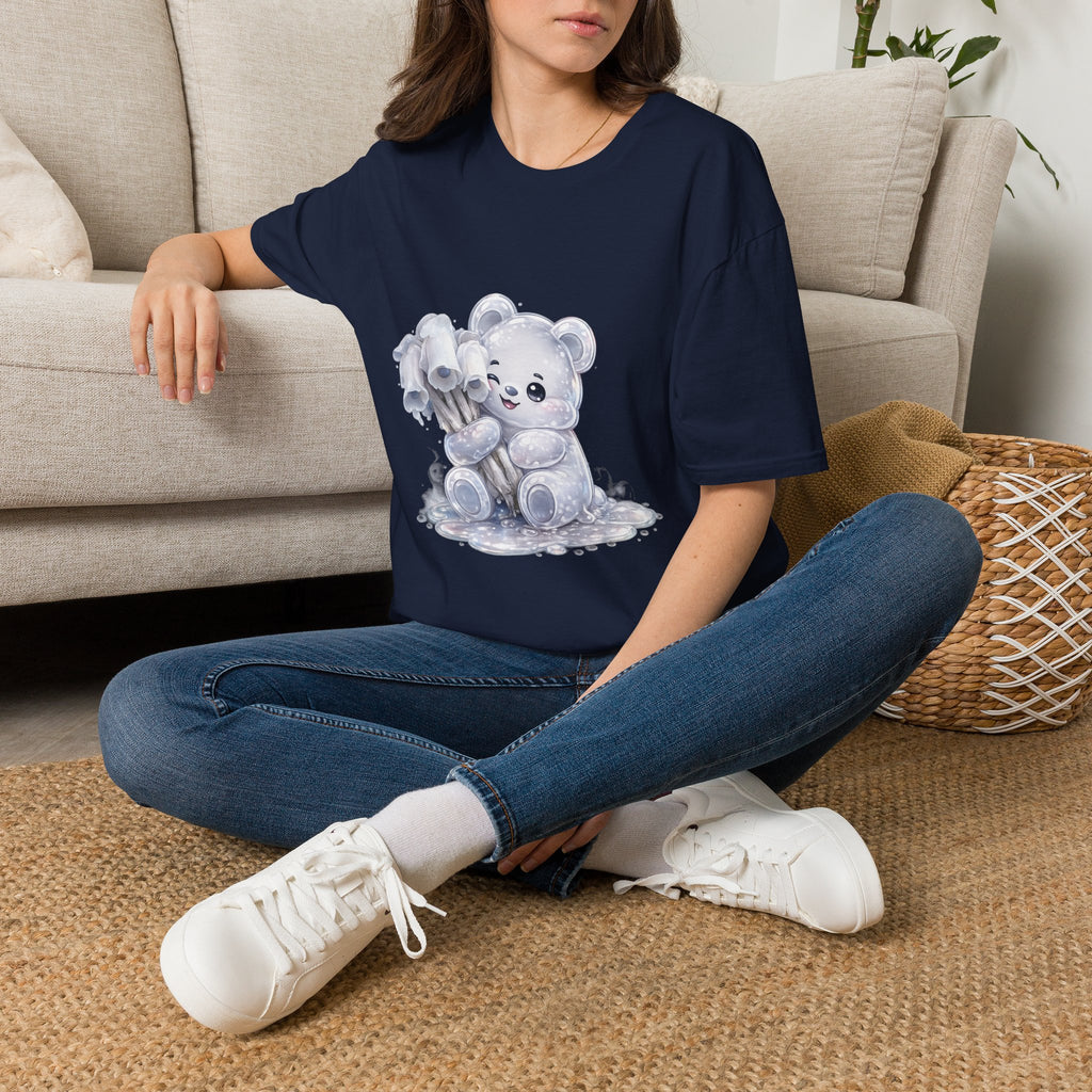 Special Ghost Pipe Mushroom Cluster, White Oozy Bear Gummy Friend- Graphic Shirt