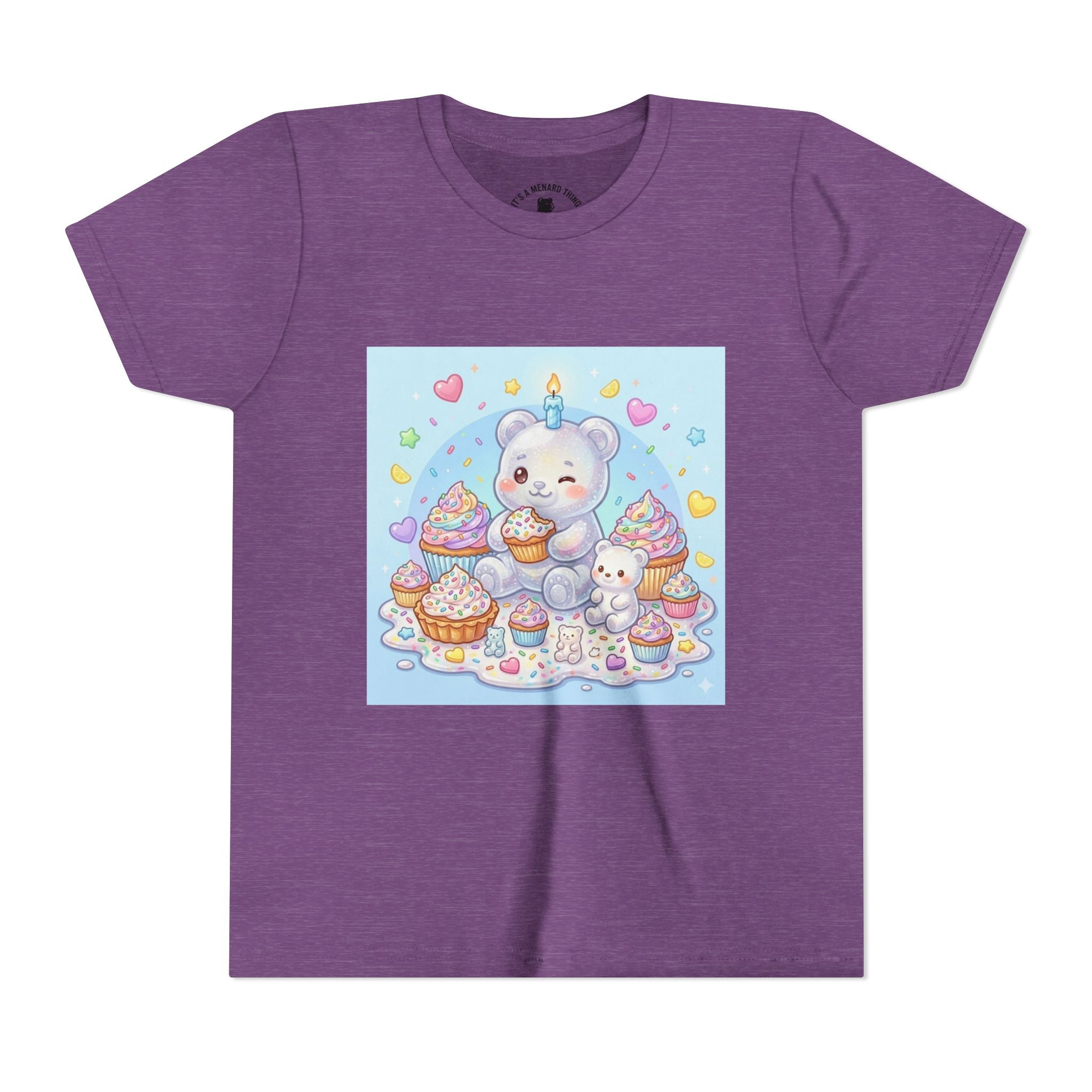 Kawaii Gooey Gummy Birthday Bears — Cute Pastel Dessert Graphic Shirt