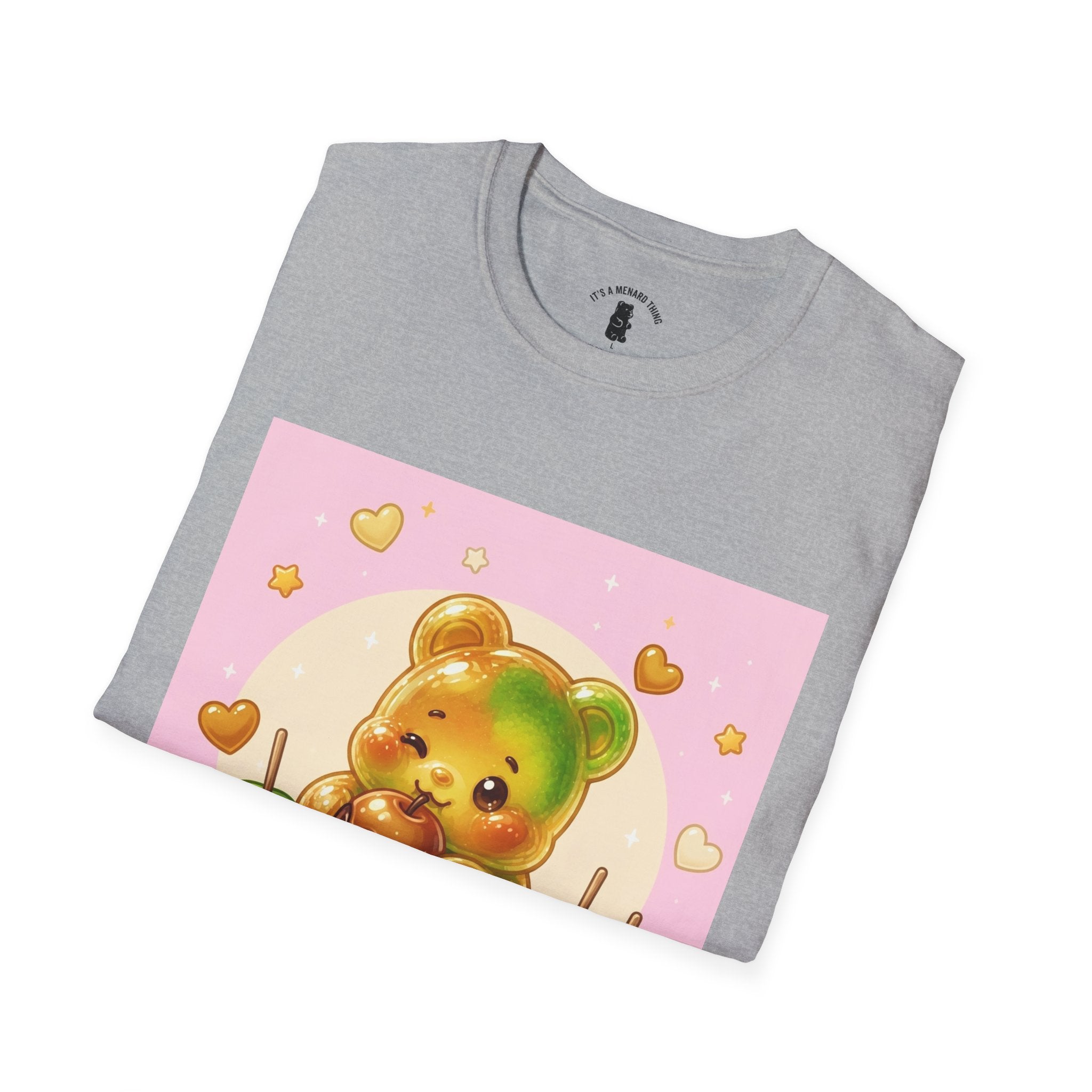 Caranel Apple Gooey Gummy Bear Candy T-Shirt — Sweet Illustration