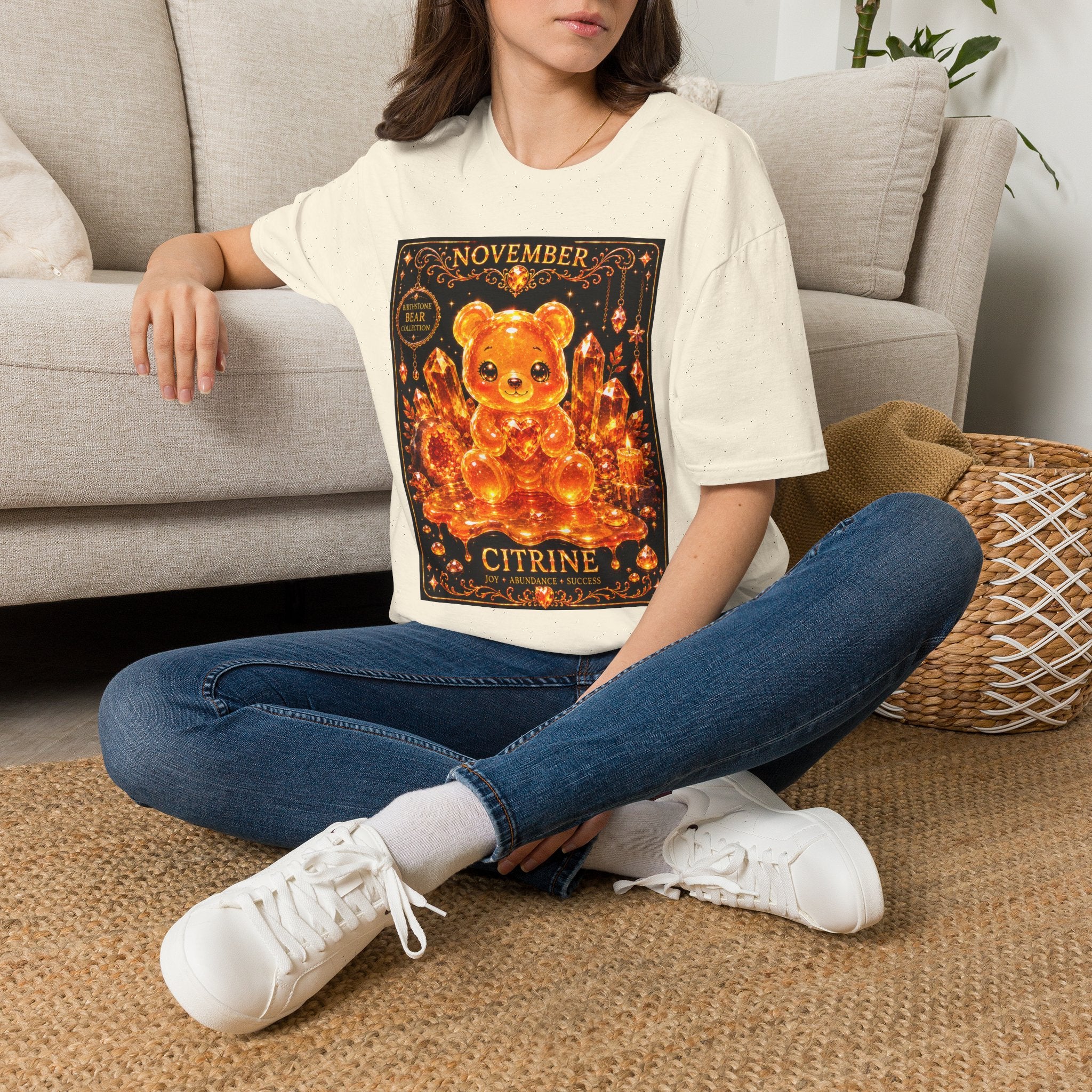 November, Citrine Birthstone Oozy Bear Special Addition- Graphic Shirt