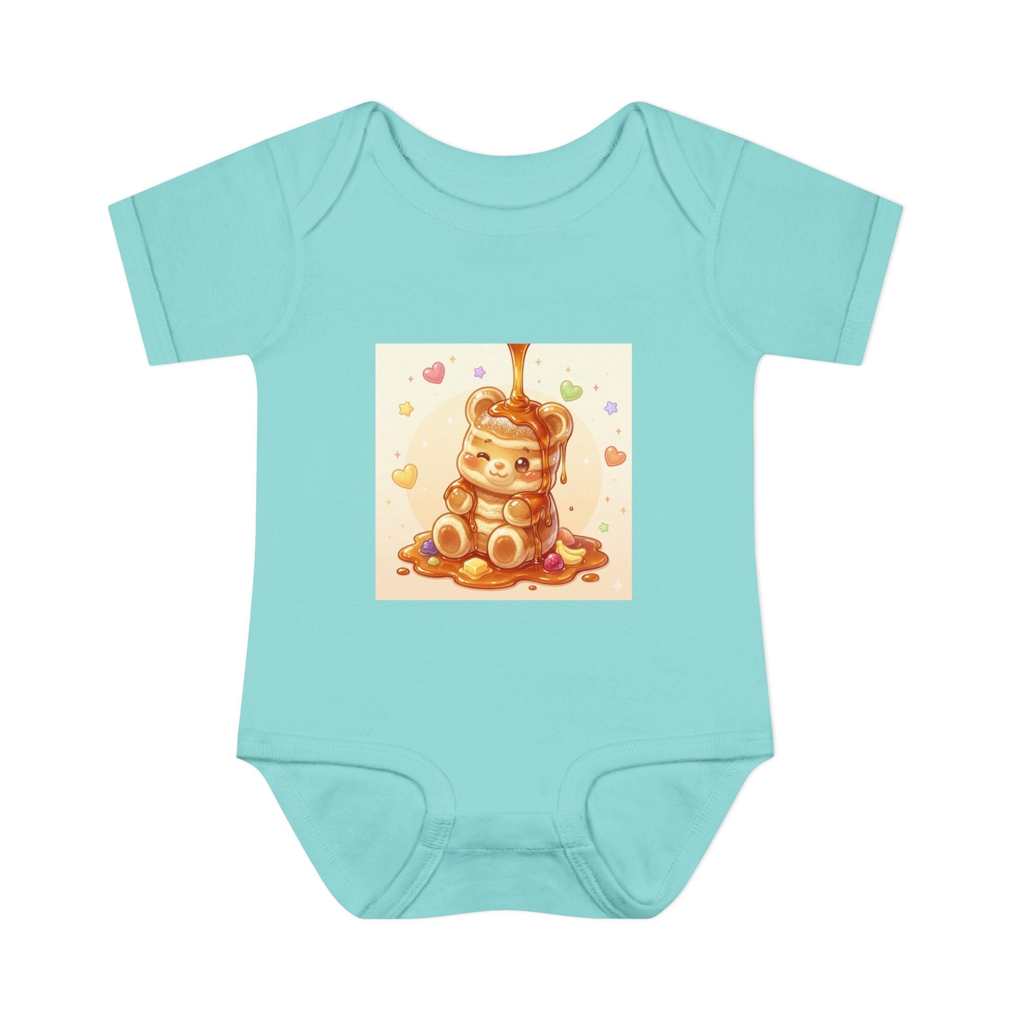 Fluffy Gooey Pancake Gummy Bear Baby Bodysuit — Cute Gummy bear Infant Onesie