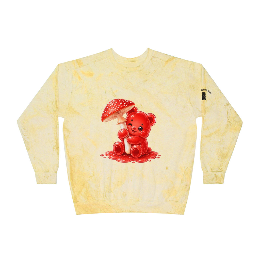 Speckled Special Red Mushroom, Gooey Gummy bear — Kawaii Graphic Sweatshirt