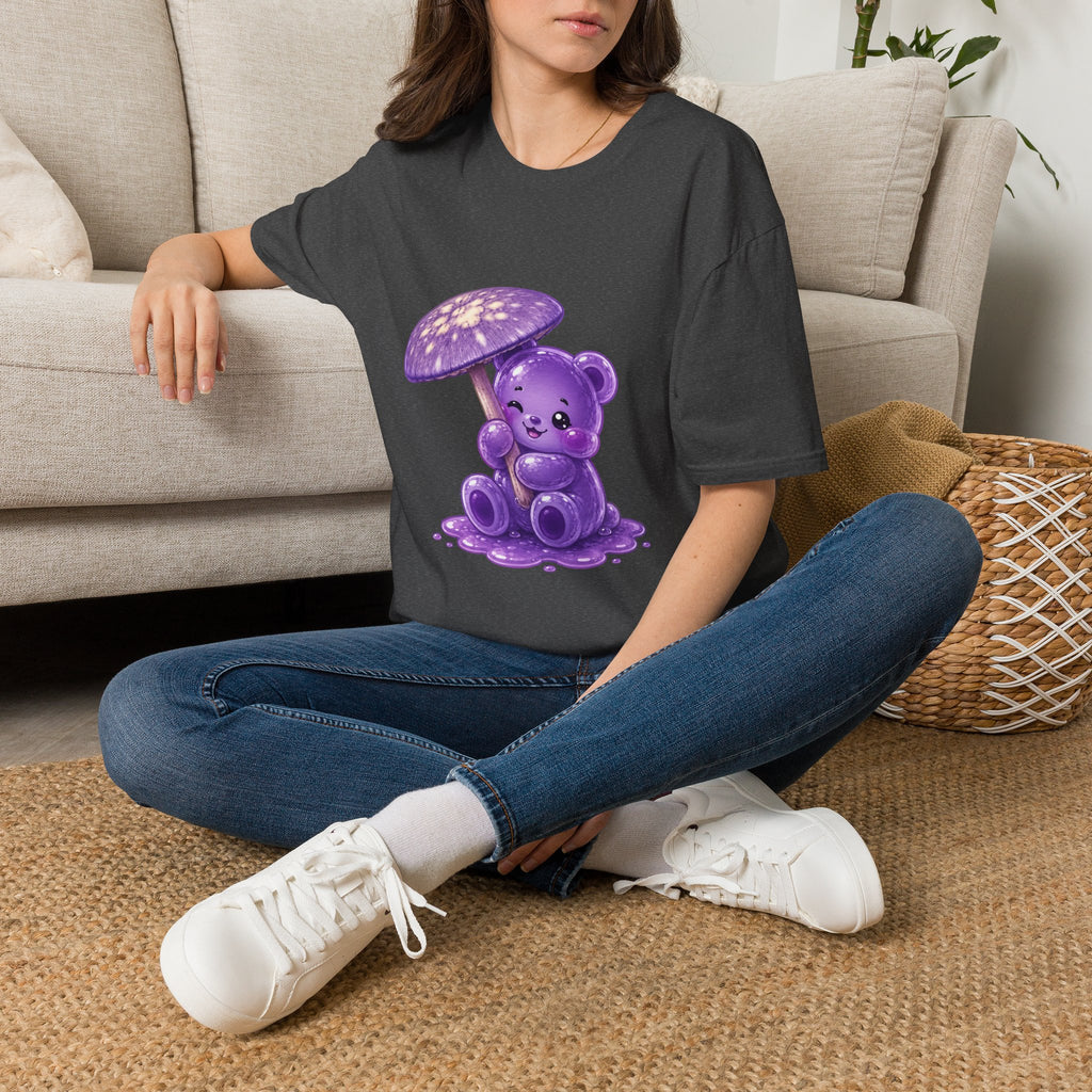 Purple Cortinarius Violaceus Mushroom Oozy Bear Special- Graphic Shirt