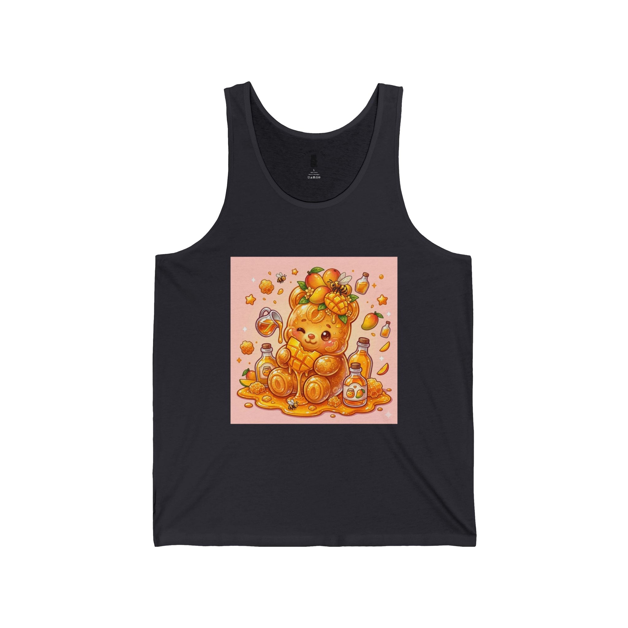 Delicous Ripe Mango, Exotic Fruit Gooey Gummy Bear — Kawaii Graphic Tank Top