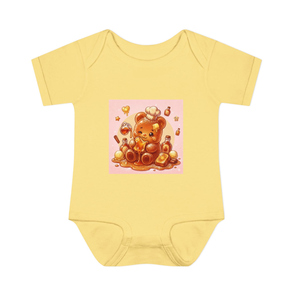 French Toast Gooey with Syrup Gummy Bear & Hearts Design