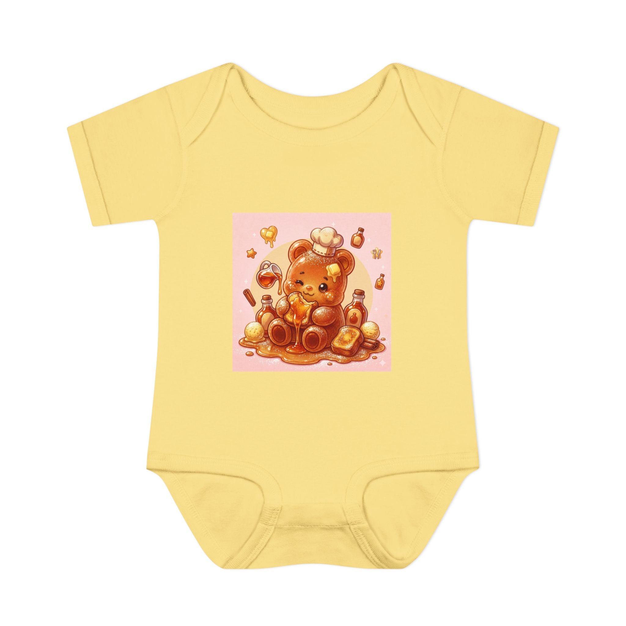 French Toast Gooey with Syrup Gummy Bear & Hearts Design