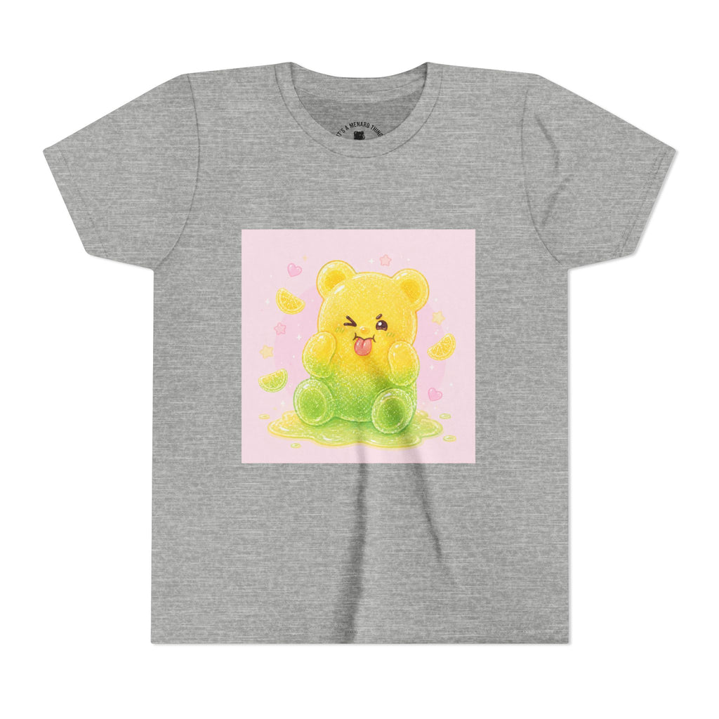 Cute Lemon & Lime Sour Gooey Gummy Bear Kids- Graphic Youth T-Shirt