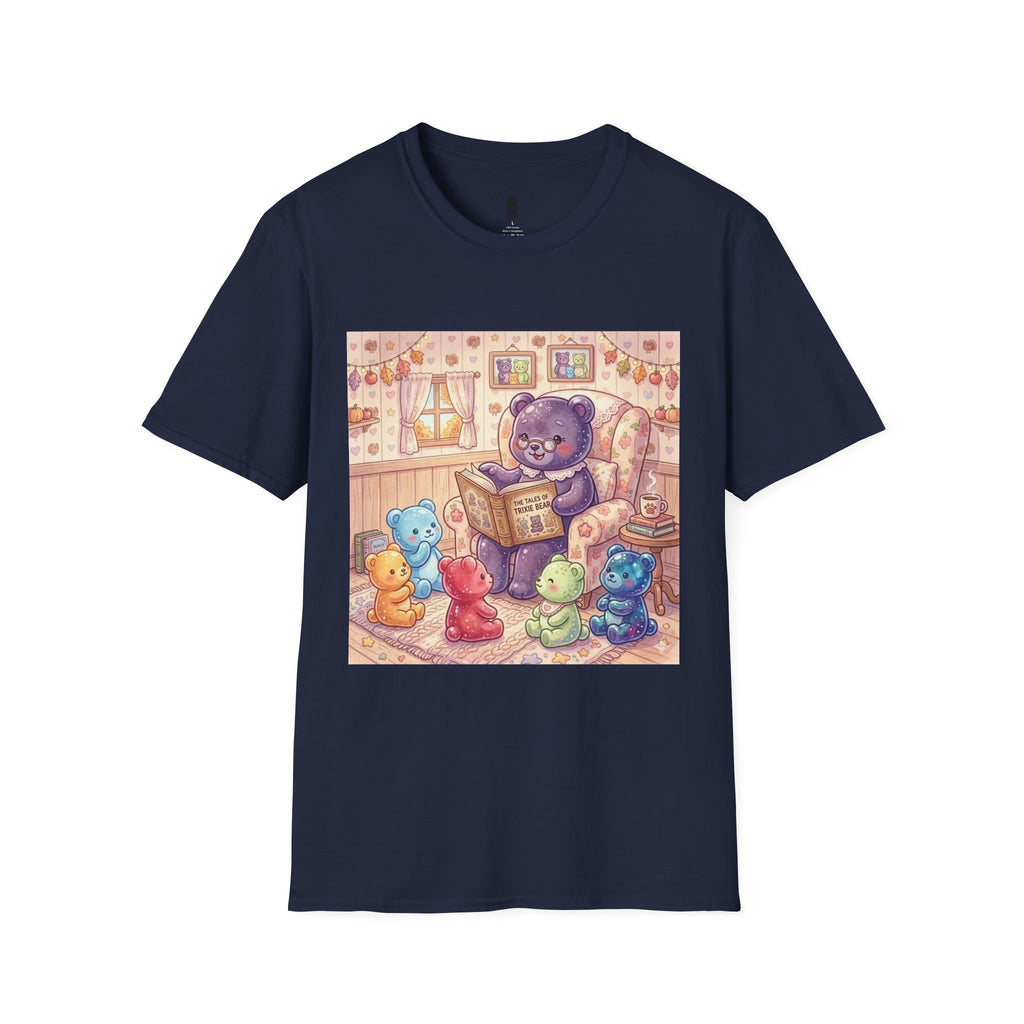 Nana Gummy Story Time, Gooey Gummy Friends- Kawaii Graphic T-Shirt