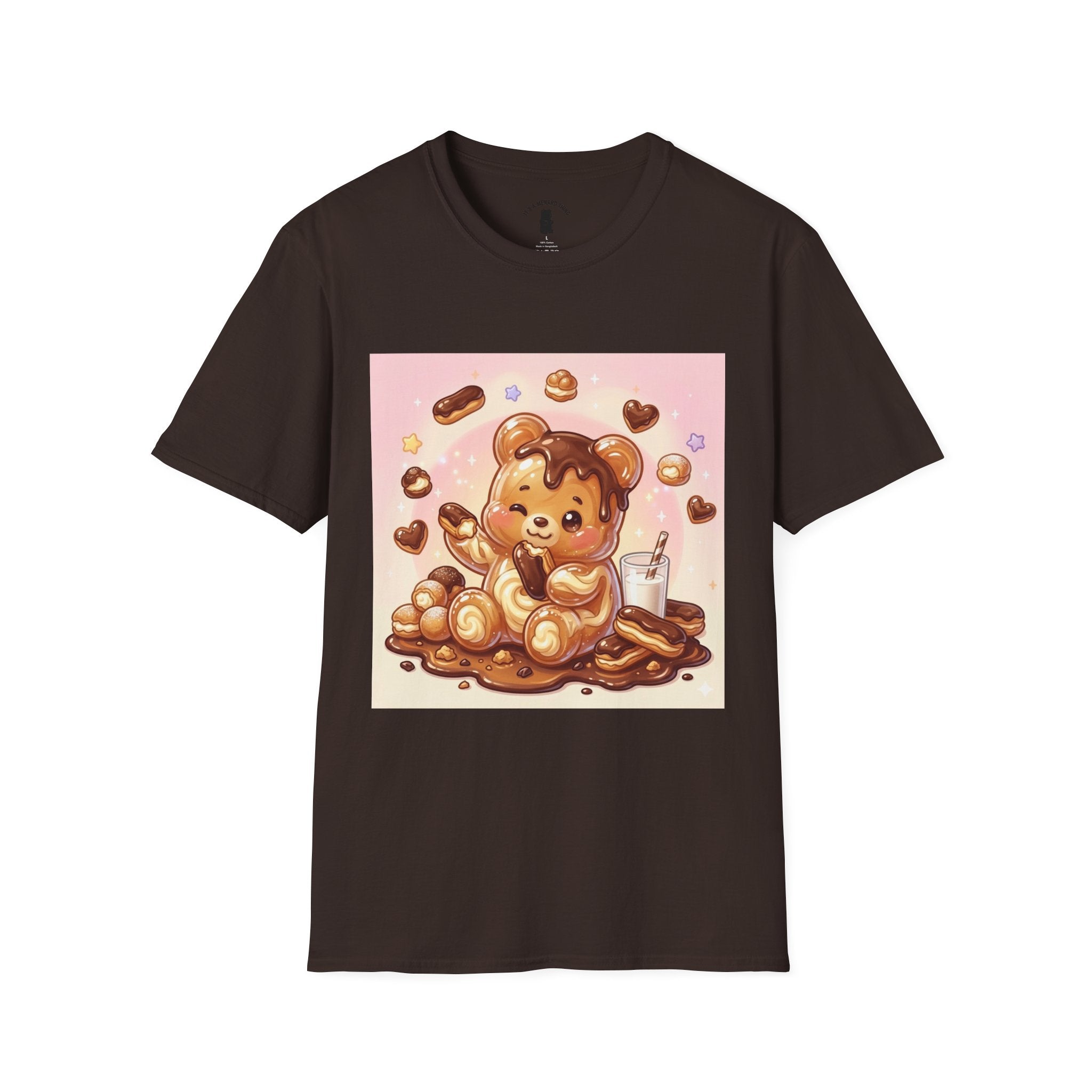 Simpley Sweet Eclair, Fudgey Oozy Bear Friend- Kawaii Graphic Shirt
