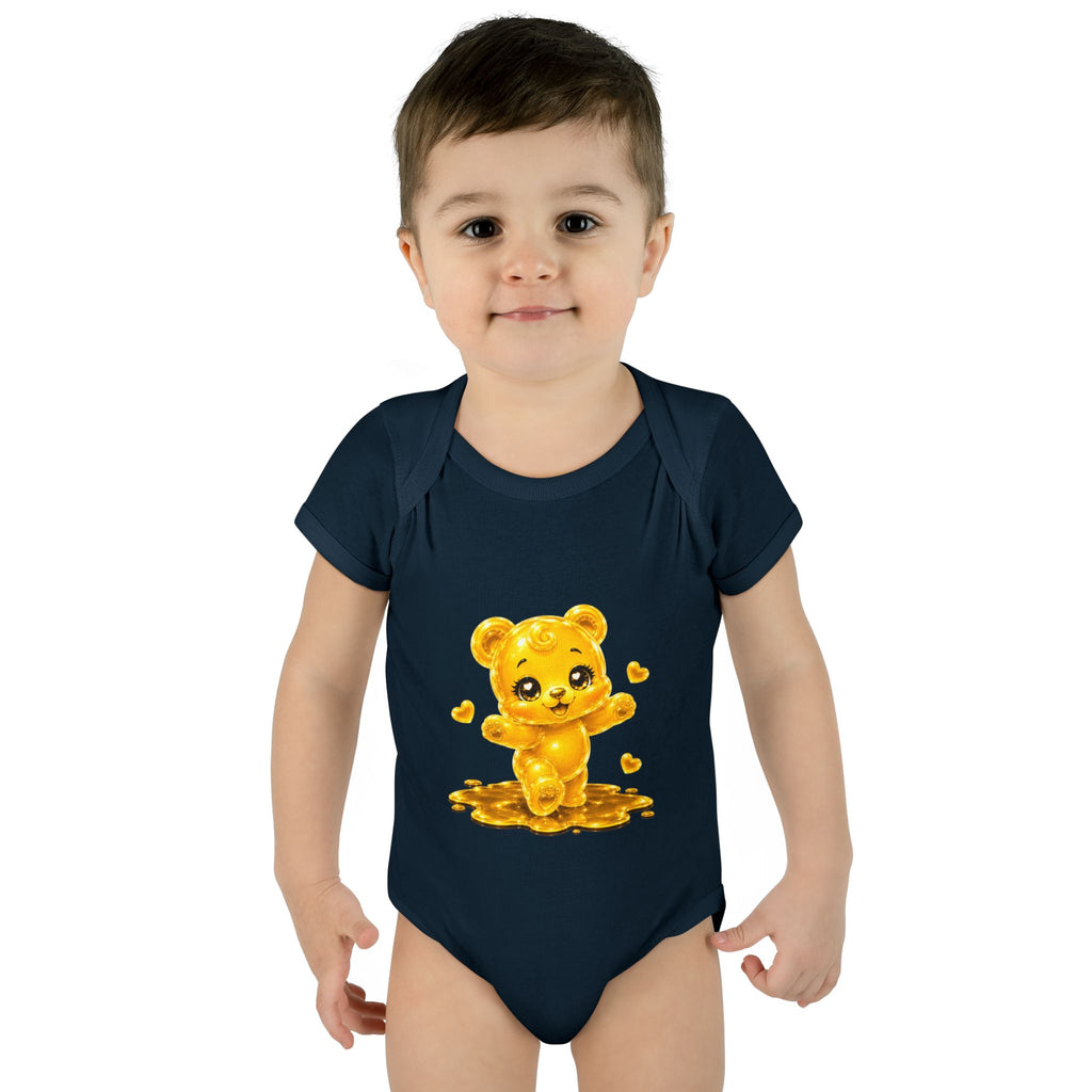 Baby Golden Oozy Gummy Bears First Steps, Cutie Addition- Graphic Onesie