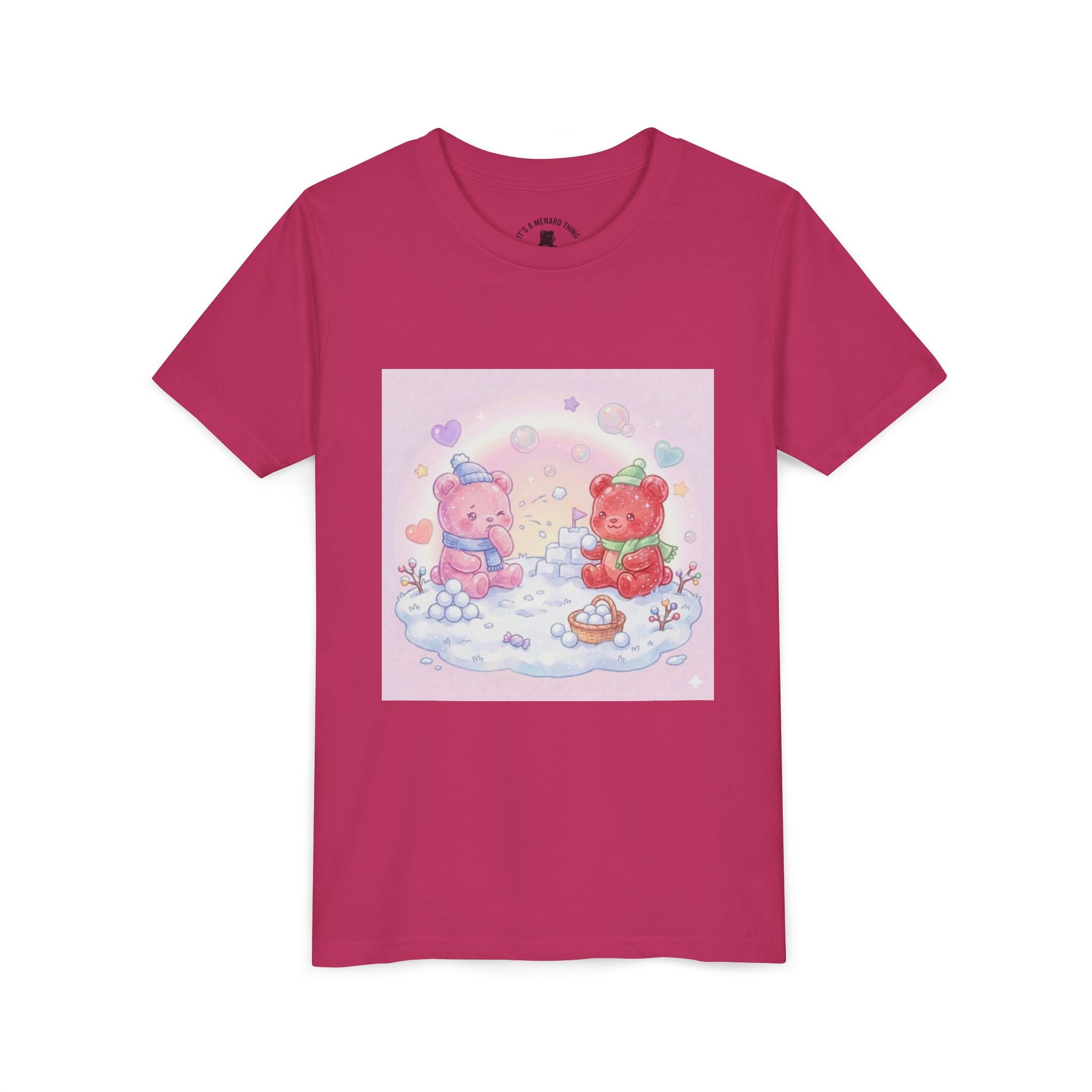 Duo Gooey Gummy Bear Snowball game T-Shirt