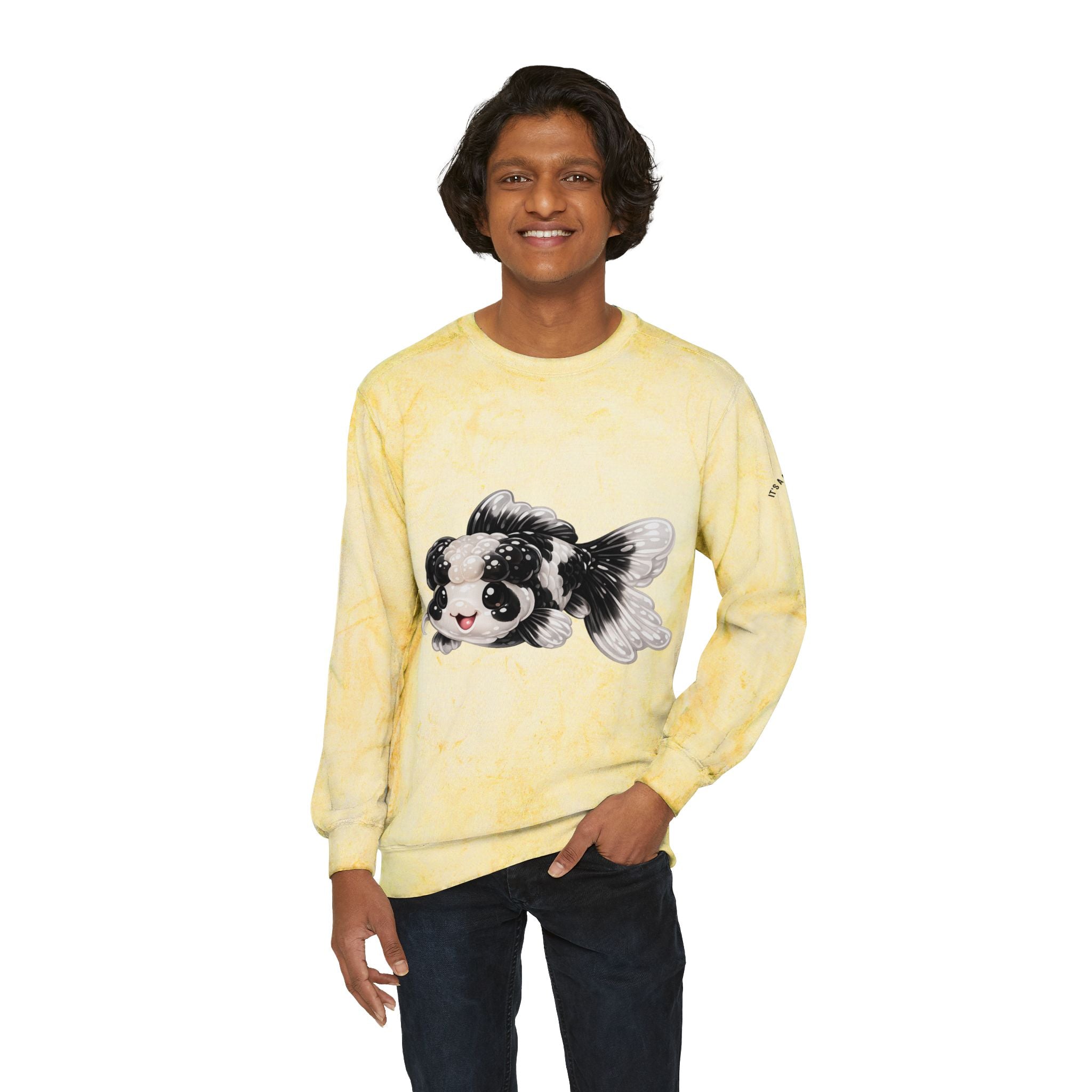 Black and White Panda Koi Fish Special Edition Graphic Sweater