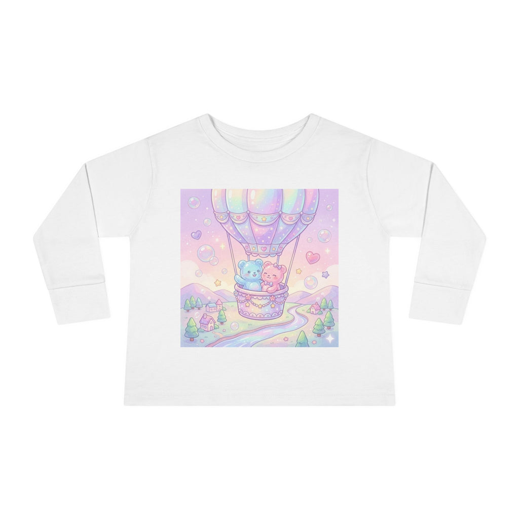 Hot Air Balloon Adventure, Oozy Bear Gummy Friends- Graphic Long Sleeve Shirt