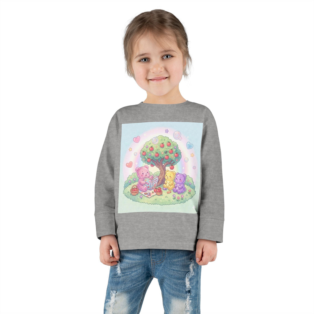 Reading Stories Under the Apple Tree, Oozy Bear Friends- Graphic Long Sleeve Shirt