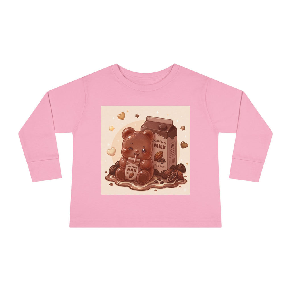 Chocolate Milk Oozy Bear- Graphic Long Sleeve Shirt