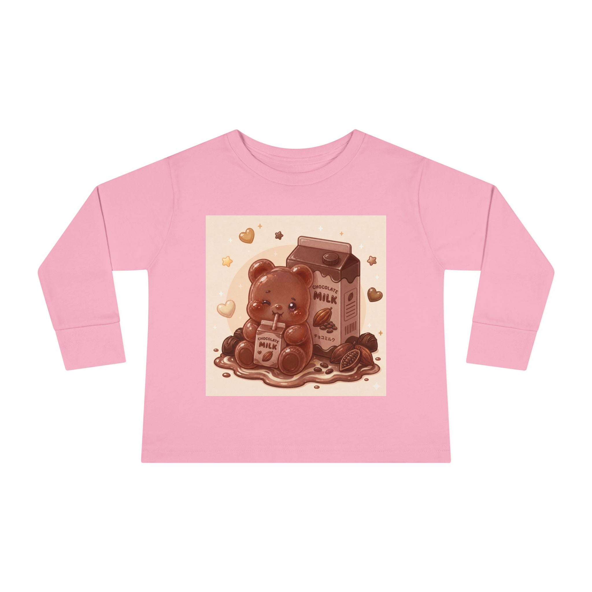 Chocolate Milk Oozy Bear- Graphic Long Sleeve Shirt