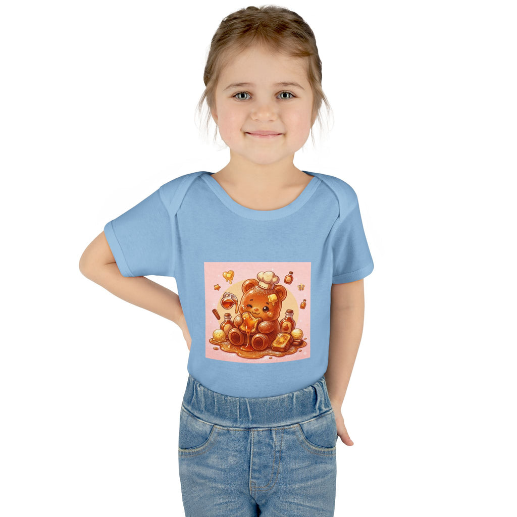 French Toast Gooey with Syrup Gummy Bear & Hearts Design