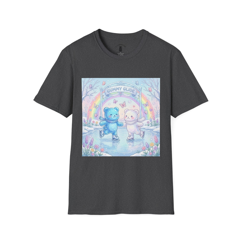 Ice Skating Romantic Adventure, Dou Gooey Gummy Bears— Kawaii Graphic T-Shirt
