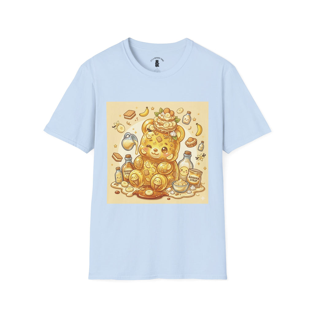 Banana Cream Pudding & Vanilla Cookies, Gooey Gummy Bear — Cute Cartoon T-Shirt
