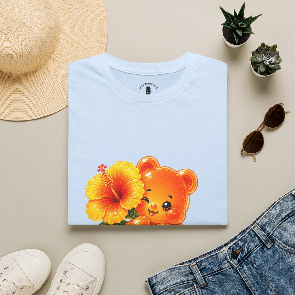 Hello Hibiscus, Orange Oozy Bear Gummy Friend Special Flower Addition- Grap