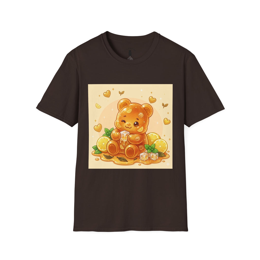 Honey Iced Tea on a Hot Day, Gooey Gummy Bear Tee — Cute Graphic T-Shirt