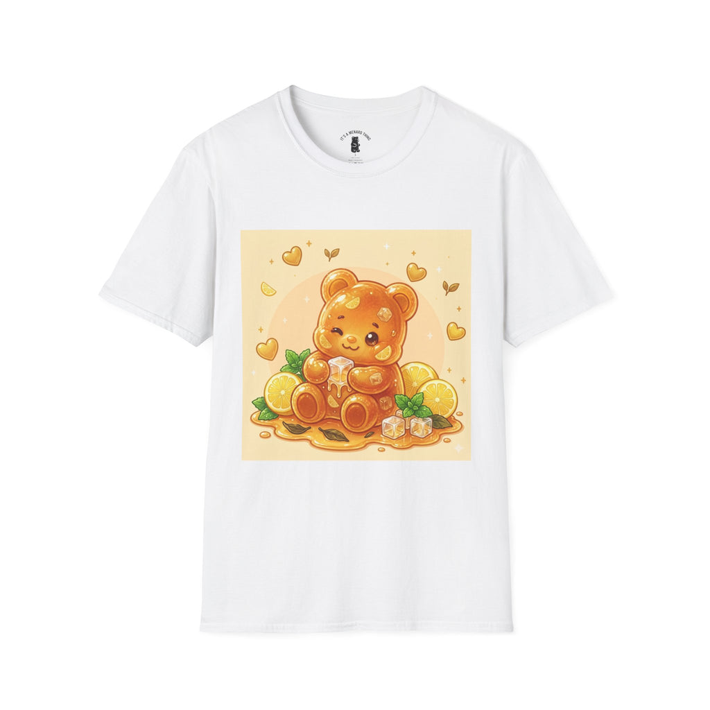 Honey Iced Tea on a Hot Day, Gooey Gummy Bear Tee — Cute Graphic T-Shirt