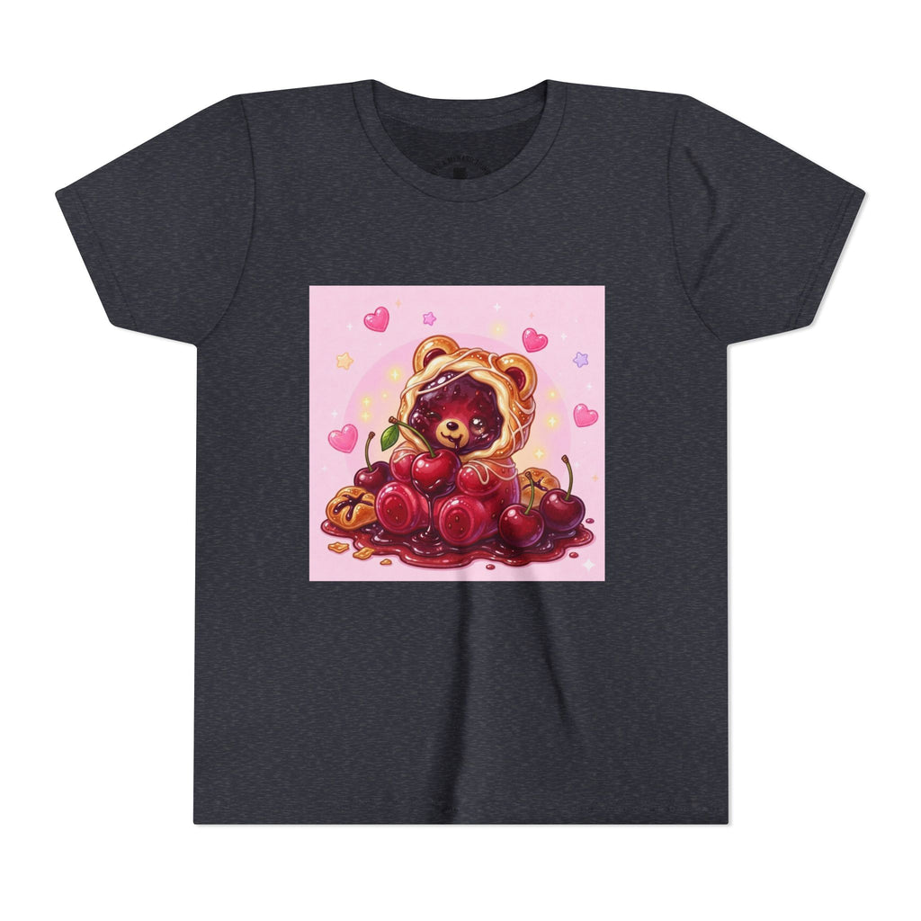 Cherry Danish Gooey Gummy Bear Graphic Youth T-Shirt