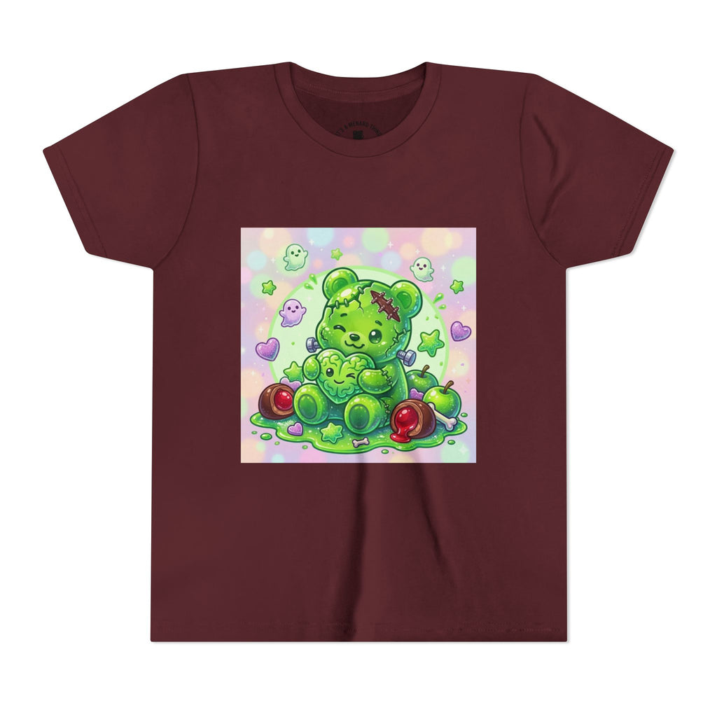 Franken-Gummy-Stein Gooey Bear-Youth Short Sleeve Shirt