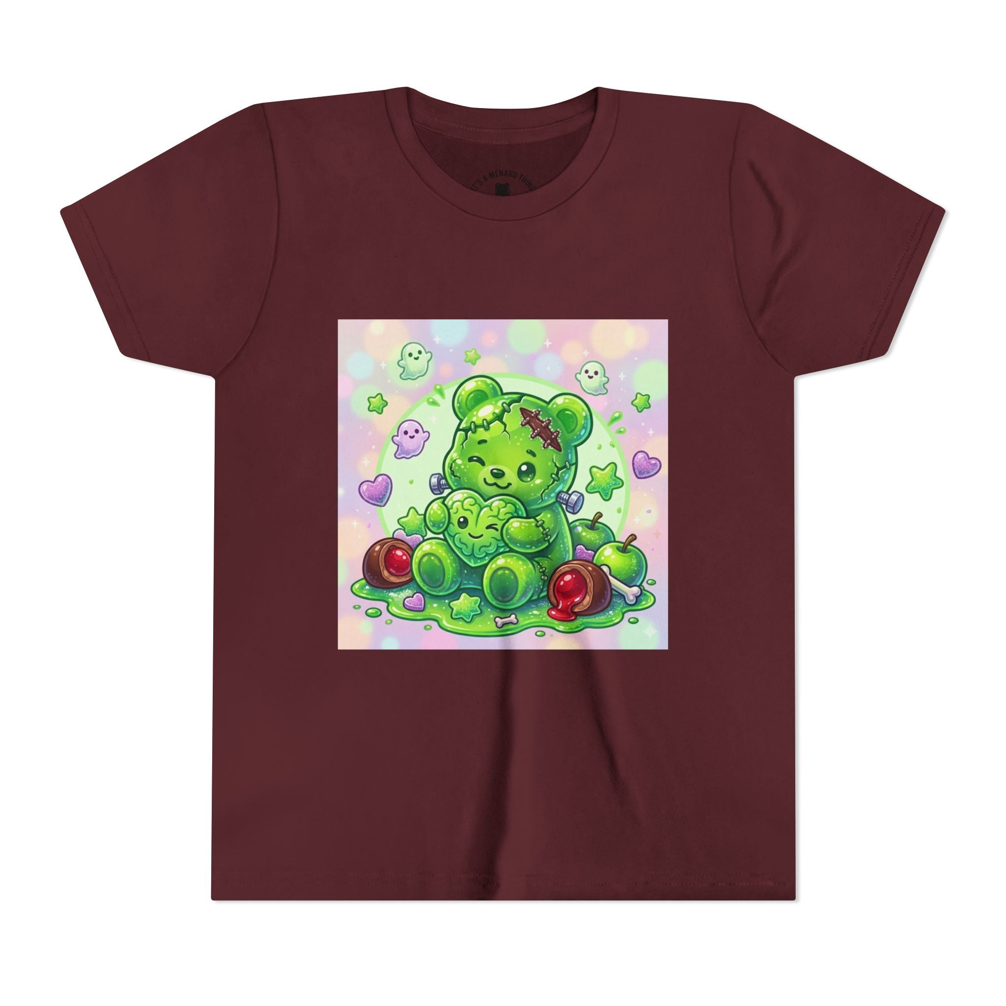 Franken-Gummy-Stein Gooey Bear-Youth Short Sleeve Shirt