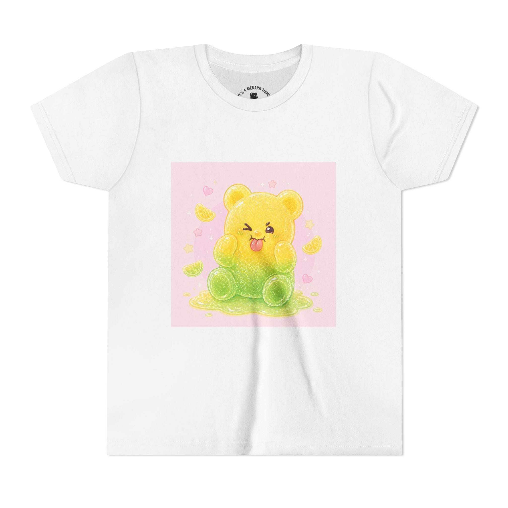 Cute Lemon & Lime Sour Gooey Gummy Bear Kids- Graphic Youth T-Shirt