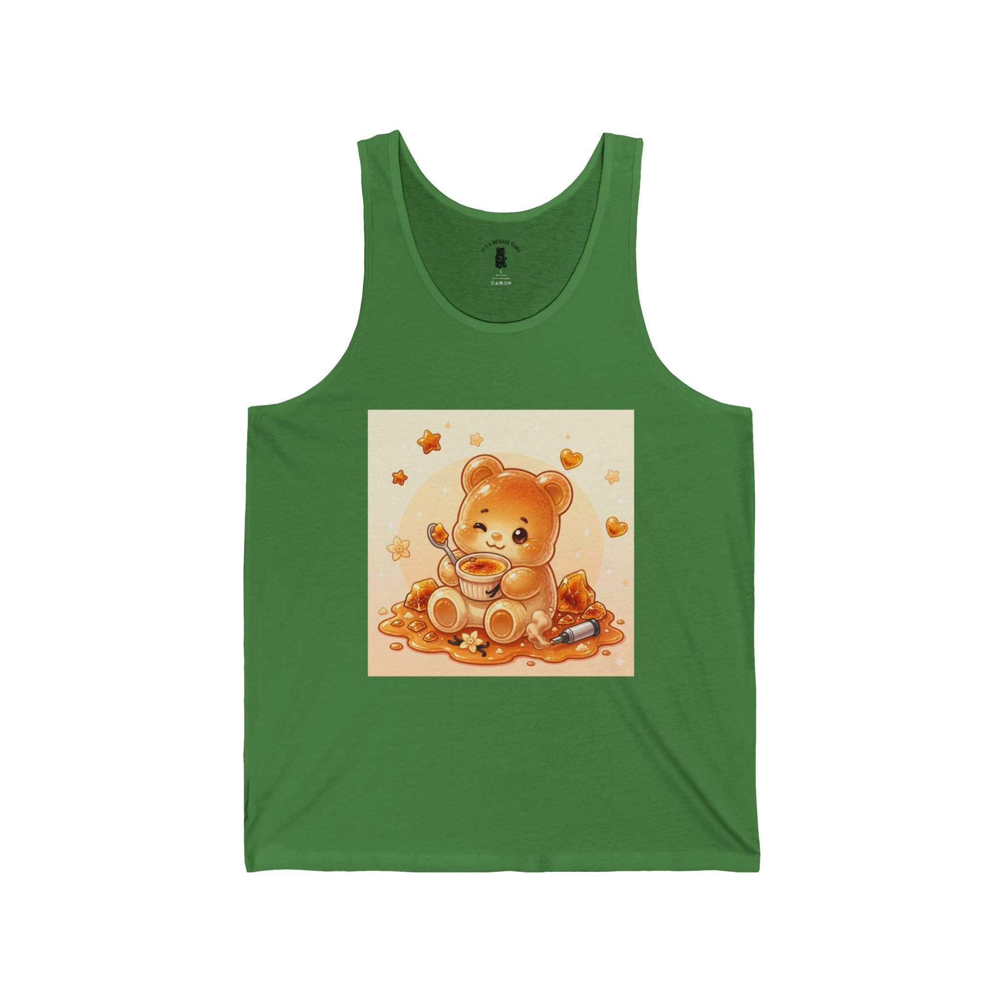 Cream Brulé,  Special Custard Gooey Gummy Bear— Cute Graphic Tank top