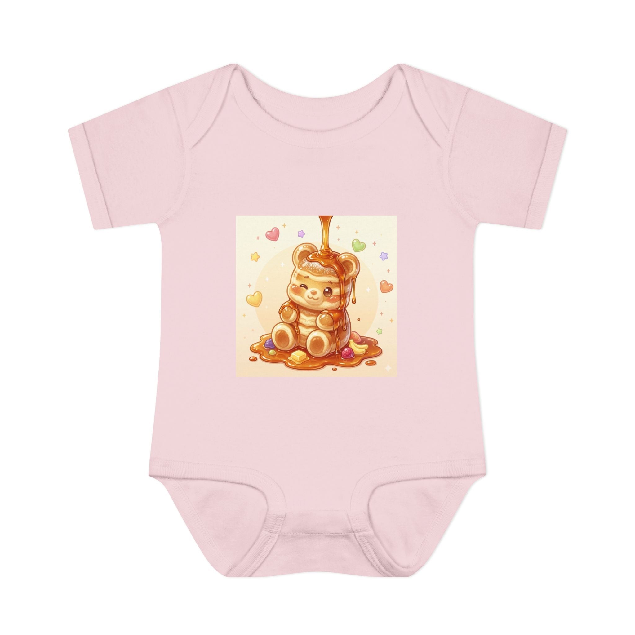 Fluffy Gooey Pancake Gummy Bear Baby Bodysuit — Cute Gummy bear Infant Onesie