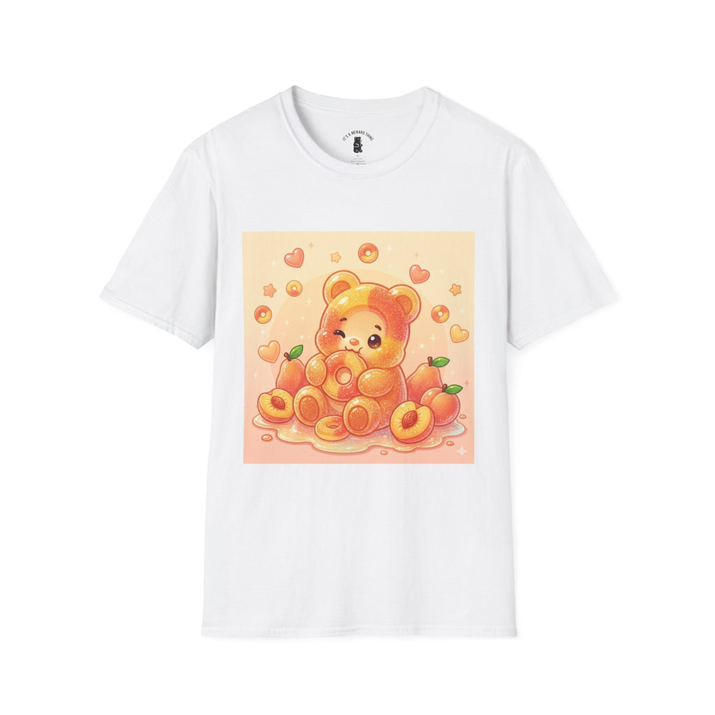 Peach Ring Gooey Gummy Bear- Cute Graphic T-Shirt