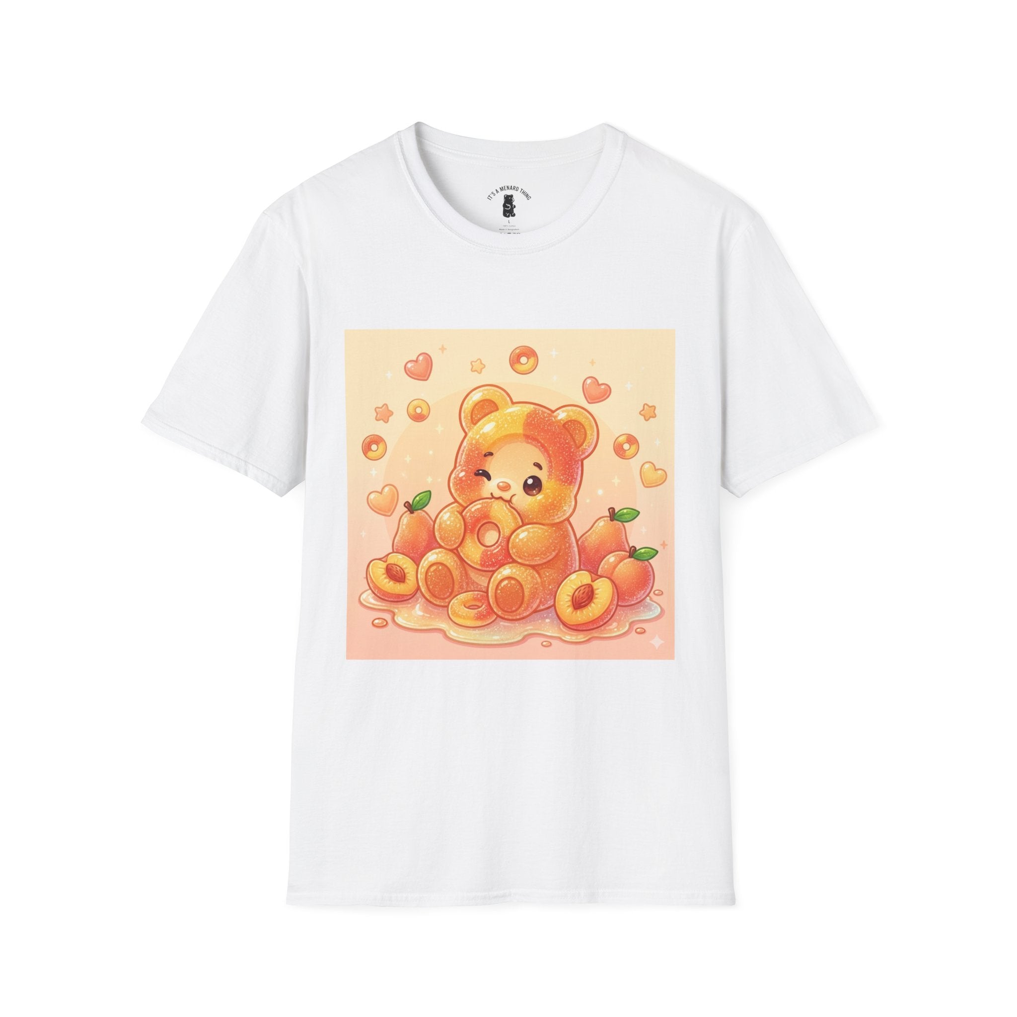 Peach Ring Gooey Gummy Bear- Cute Graphic T-Shirt