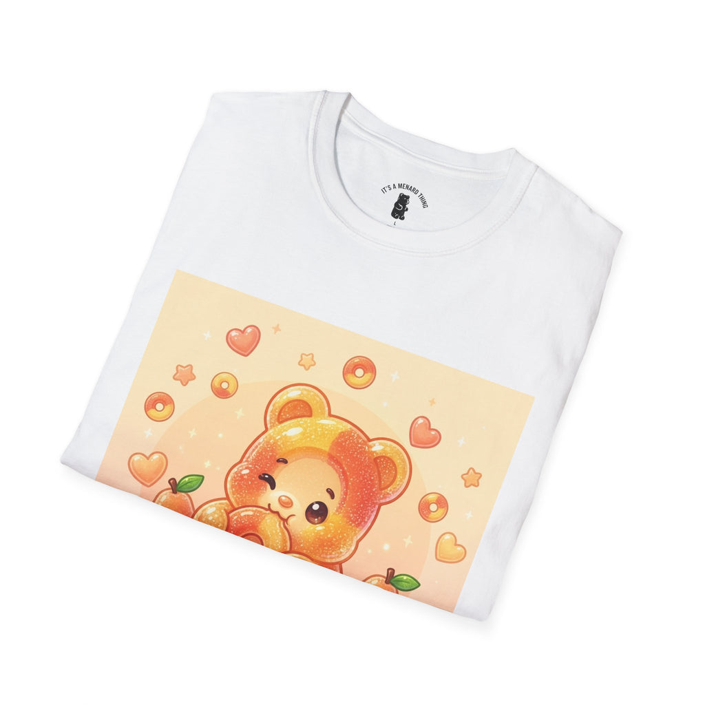 Peach Ring Gooey Gummy Bear- Cute Graphic T-Shirt