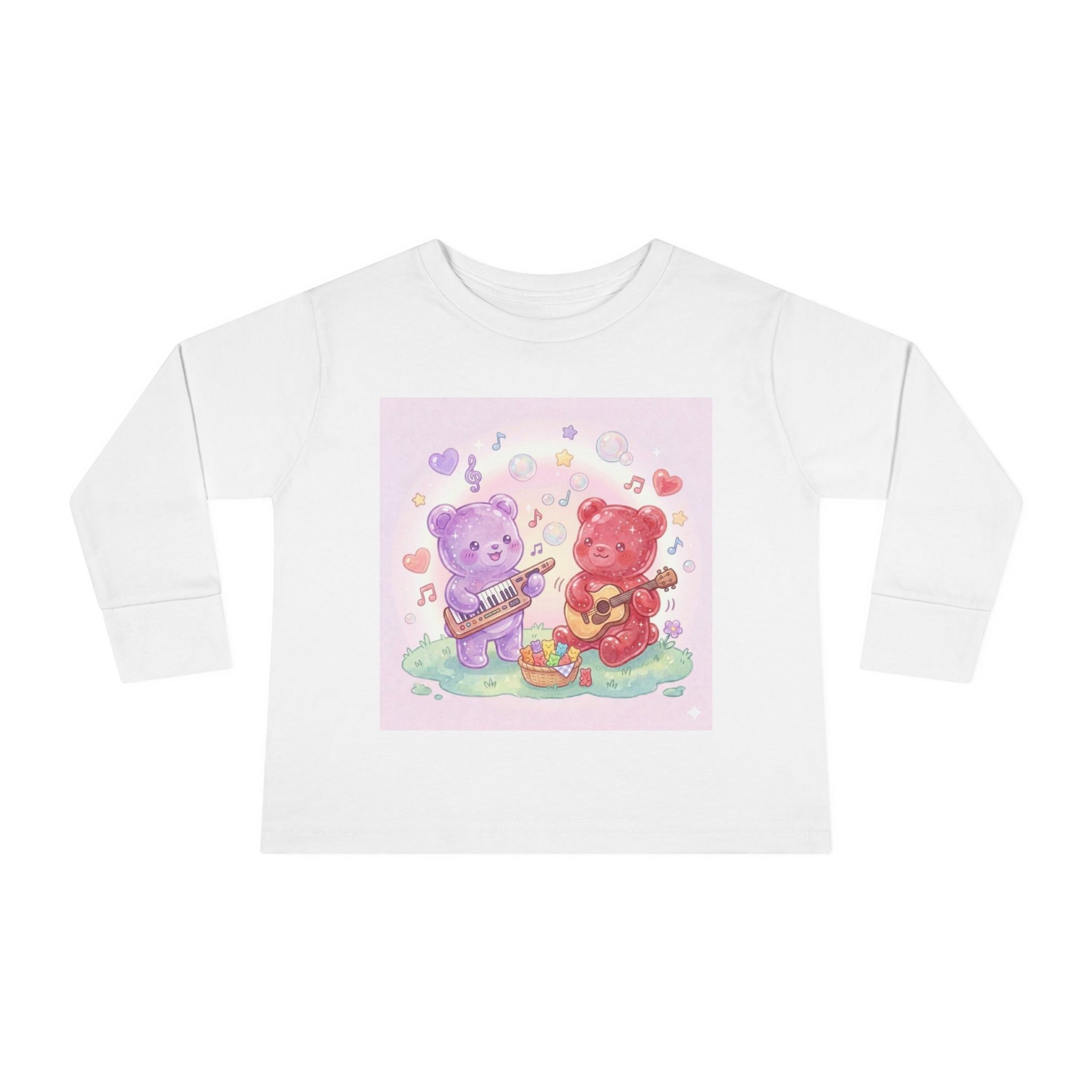 Playing Music, Oozy Bear Duo Gummies- Graphic Long Sleeve Shirt