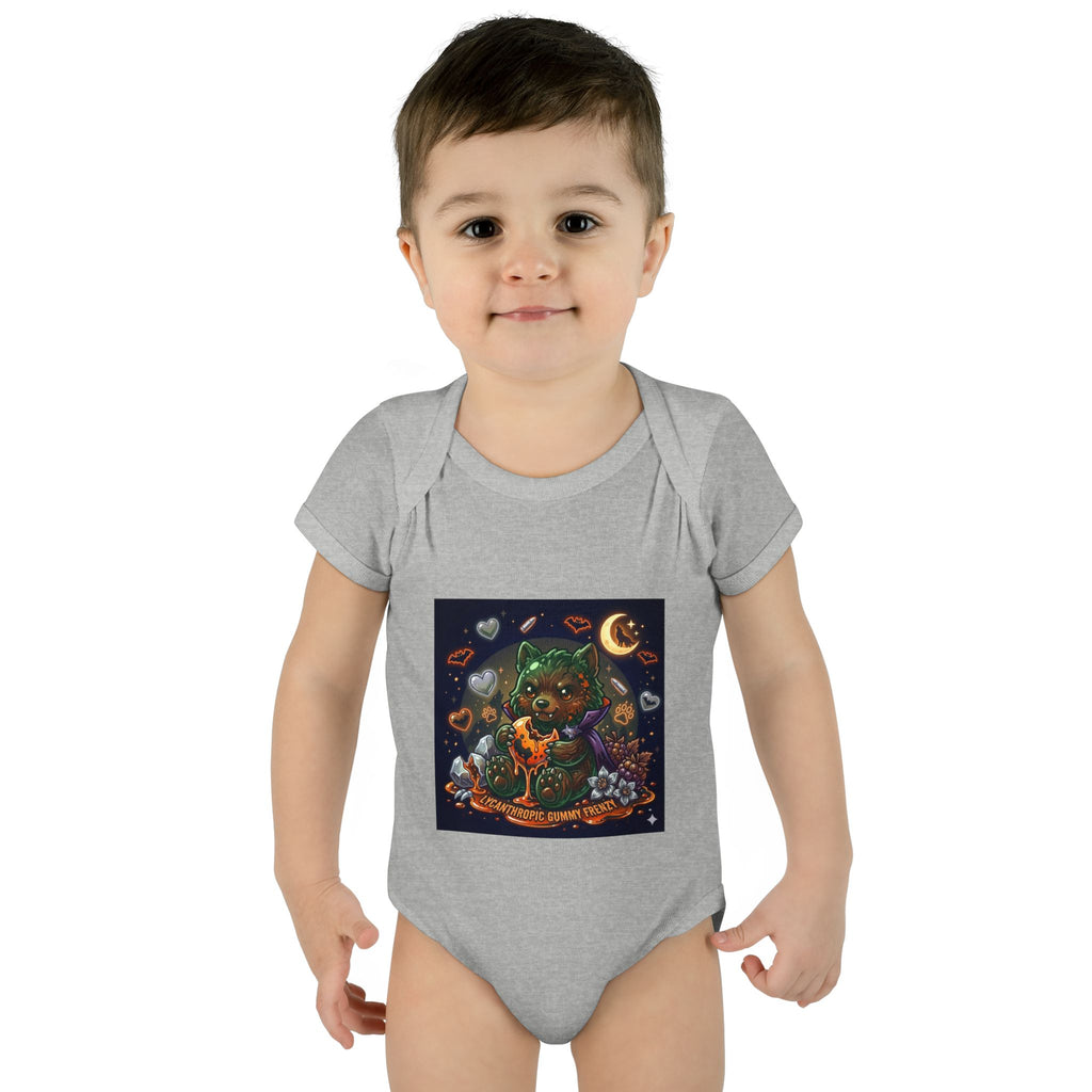 Baby Bodysuit — Cute Halloween Werewolf Gooey Bear
