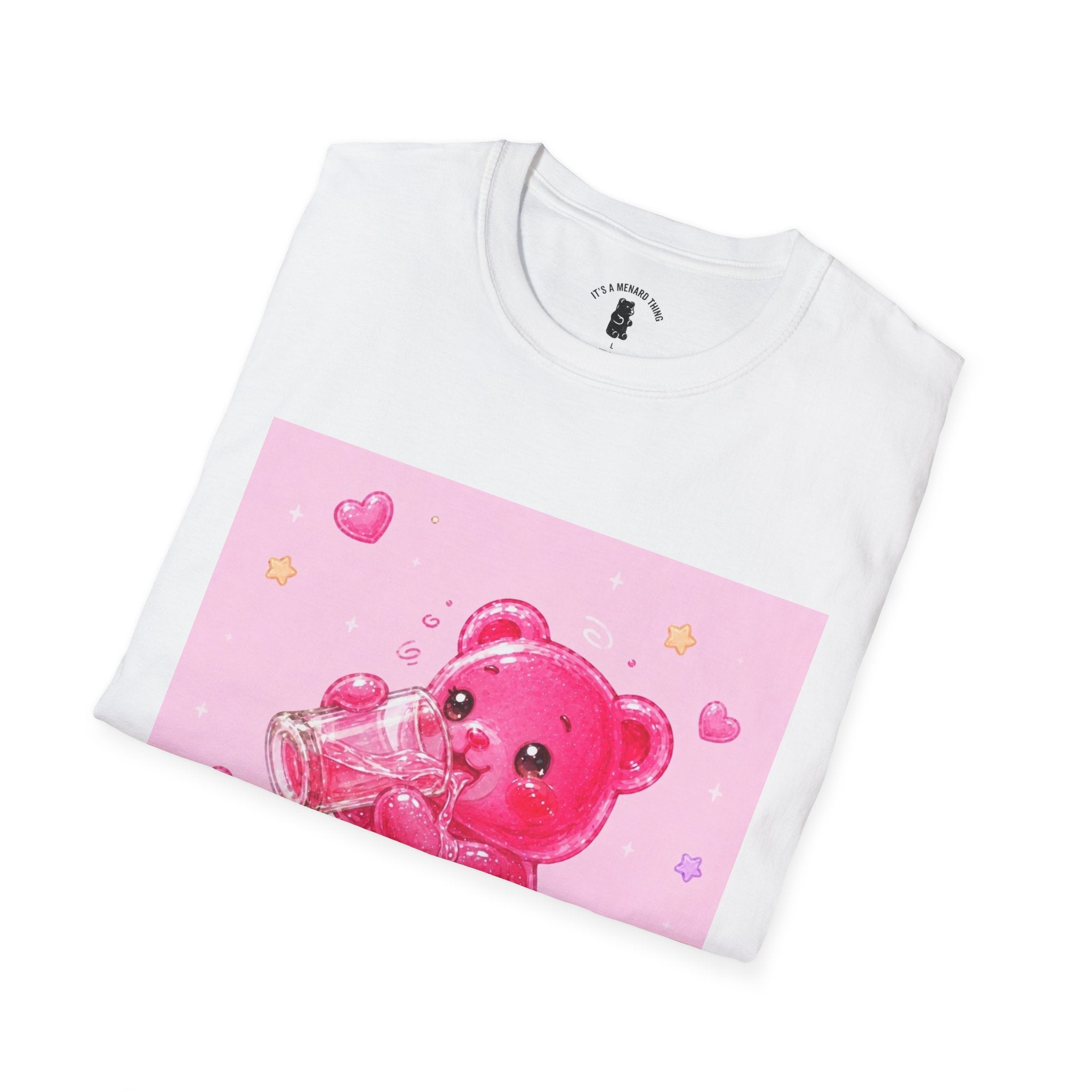 Sugar Shock Shot, Boozy Gooey Gummy Bear- Kawaii Graphic T-Shirt