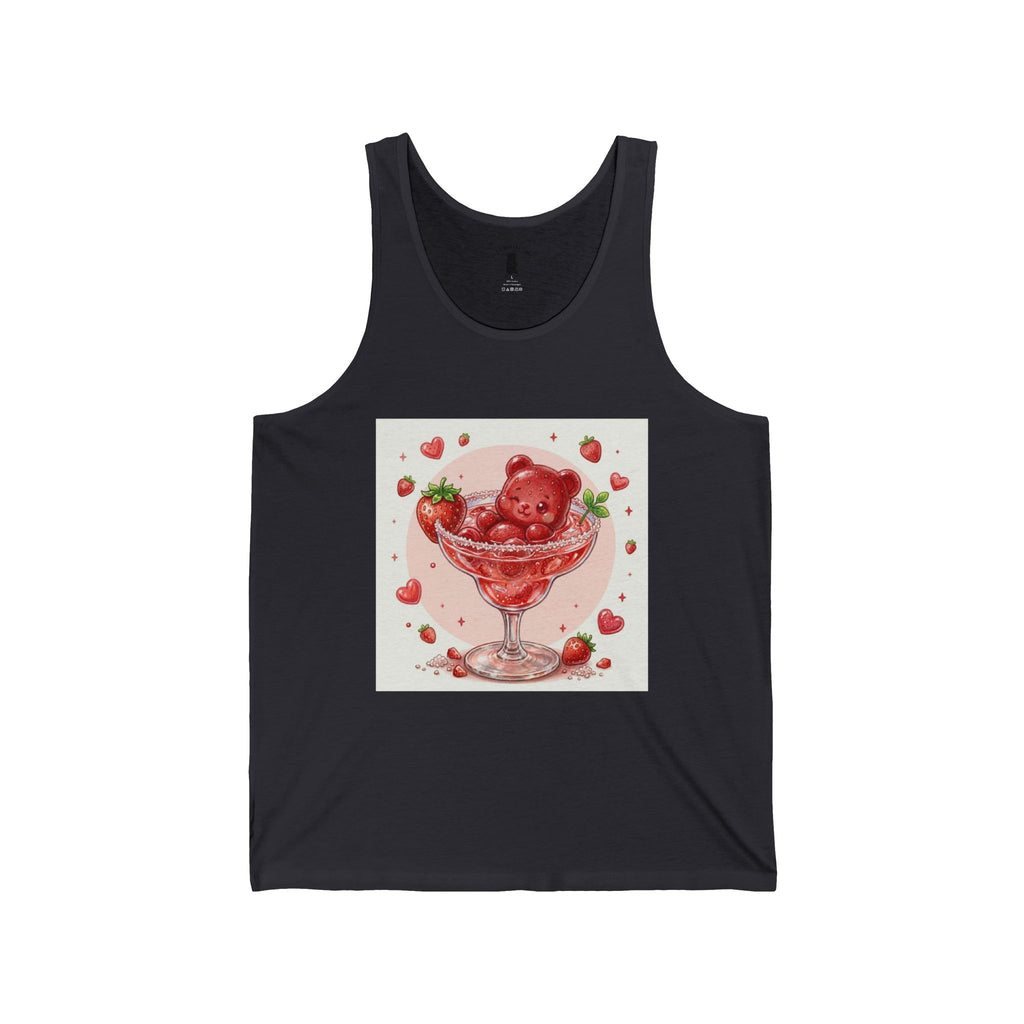 Strawberry Daiquiri Surprise, Red Boozy Gooey Gummy Bear — Kawaii Graphic Tank