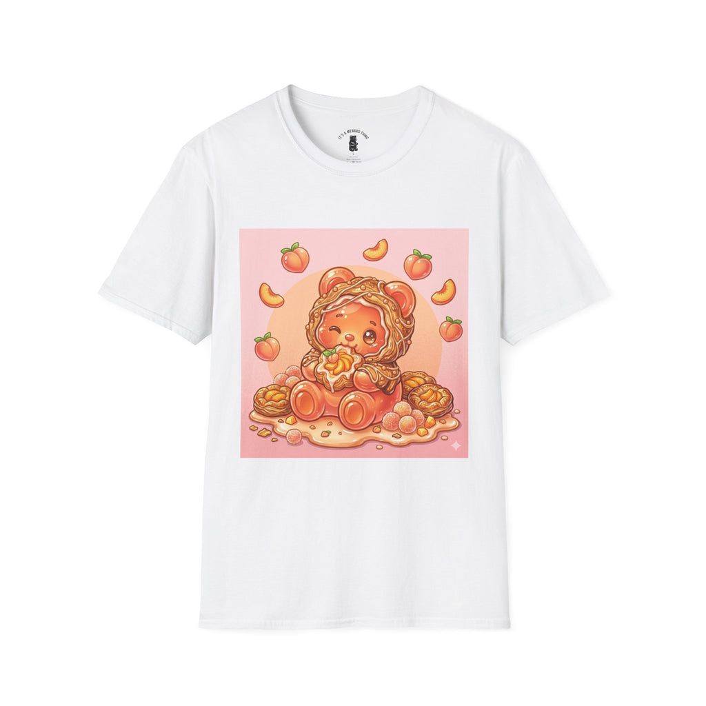 Peach Danish snack Gooey Gummy Bear — Cute Graphic T-Shirt