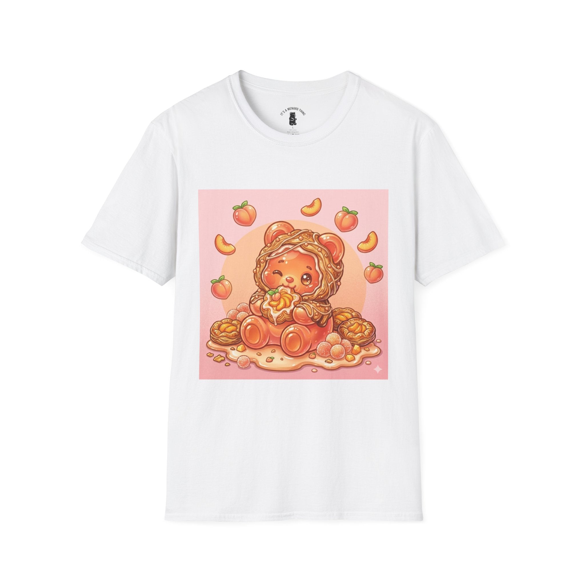Peach Danish snack Gooey Gummy Bear — Cute Graphic T-Shirt
