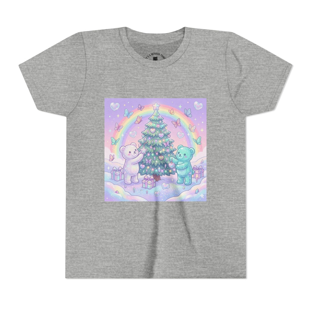 Gooey Gummy Bears Decorating Christmas Tree with Rainbow | Holiday Youth Shirt