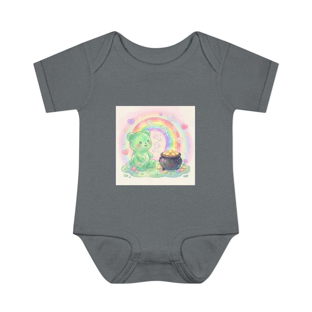 Rainbow Gooey Gummy Bear Found Inner Treasure – Cute St. Patrick’s Day Luck Baby Onesie