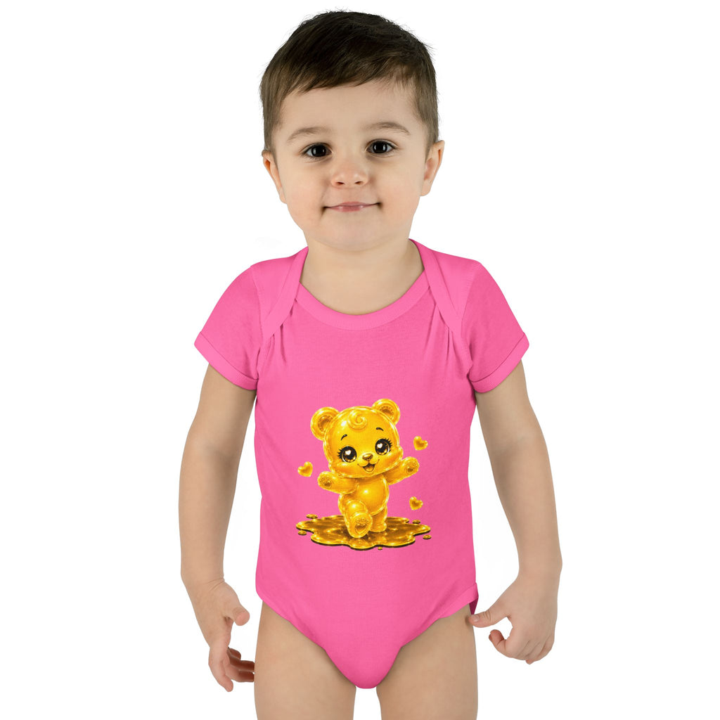 Baby Golden Oozy Gummy Bears First Steps, Cutie Addition- Graphic Onesie