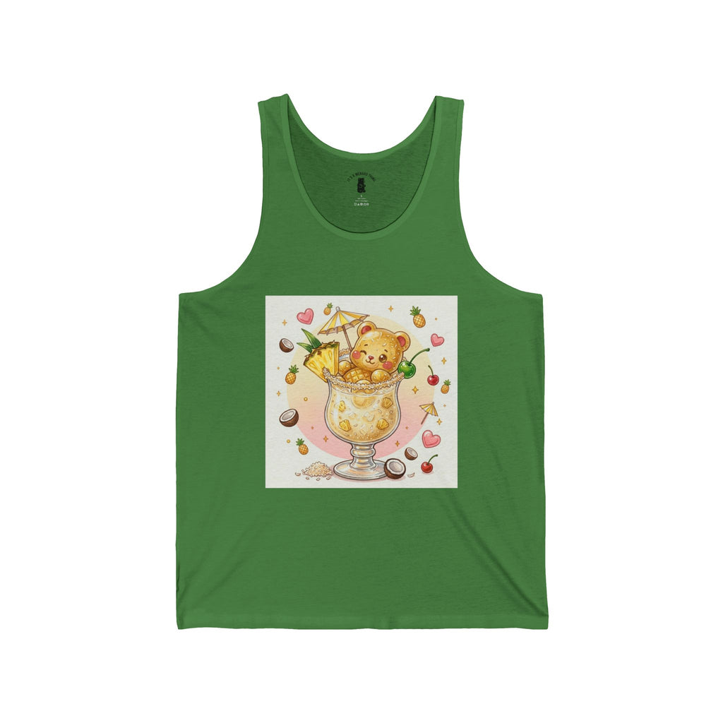 Pina Colita Special, Yellow Boozy Gooey Gummy Bear— Kawaii Graphic Tank