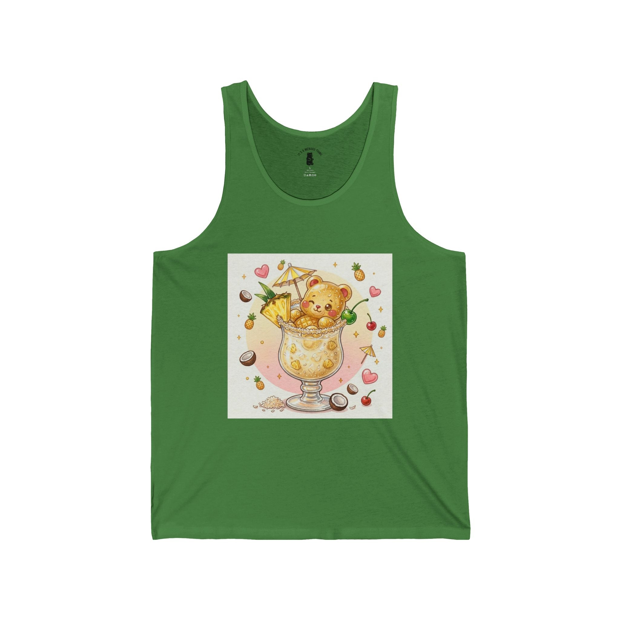Pina Colita Special, Yellow Boozy Gooey Gummy Bear— Kawaii Graphic Tank