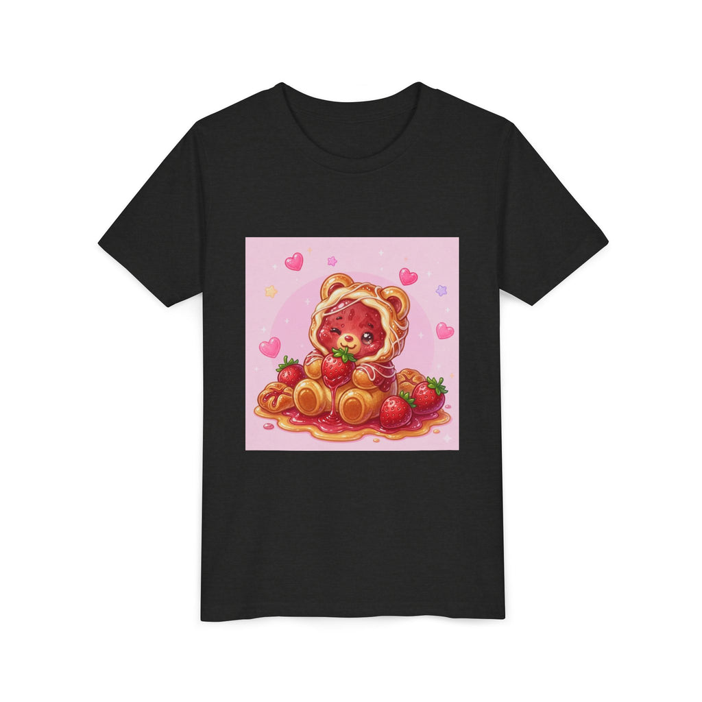 Strawberry Danish Gooey Gummy Bear Graphic Kids T‑Shirt