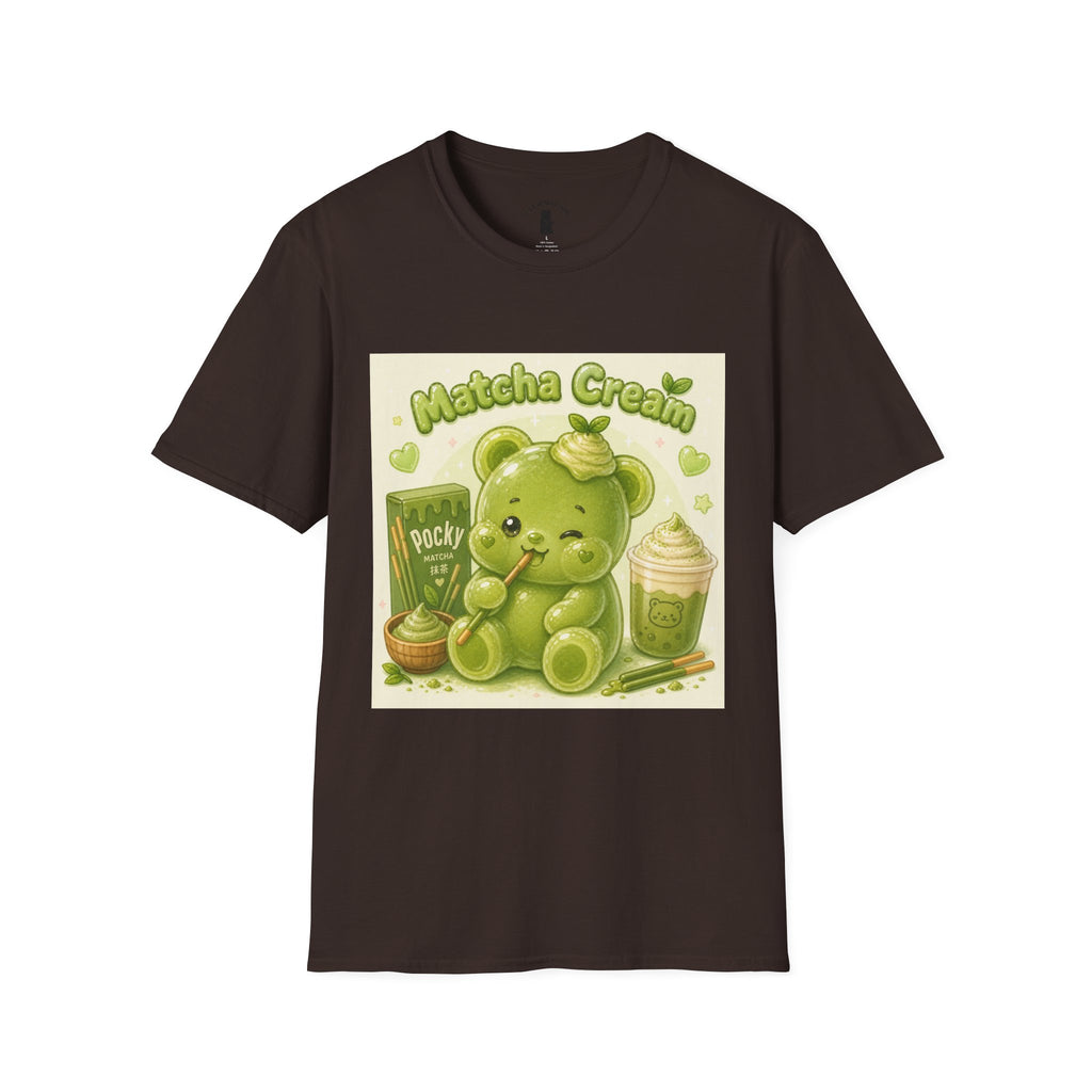 Matcha Cream Gooey Gummy Bear — Cute Green Tea Kawaii Graphic Tee