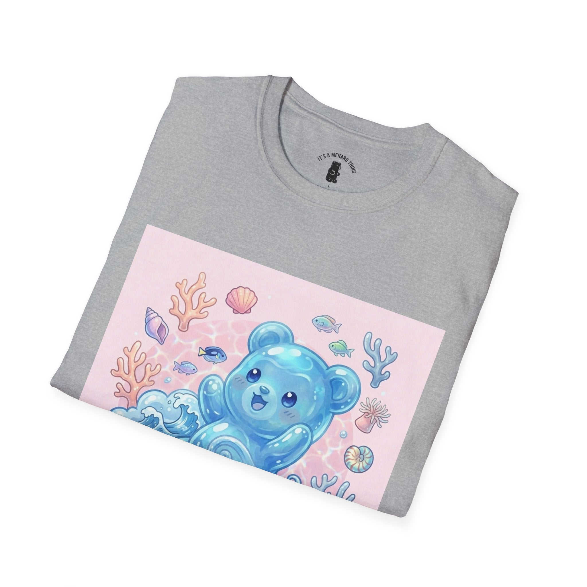 Elemental, Ocean Blue Water Gooey Gummy Bear — Kawaii Graphic Tee