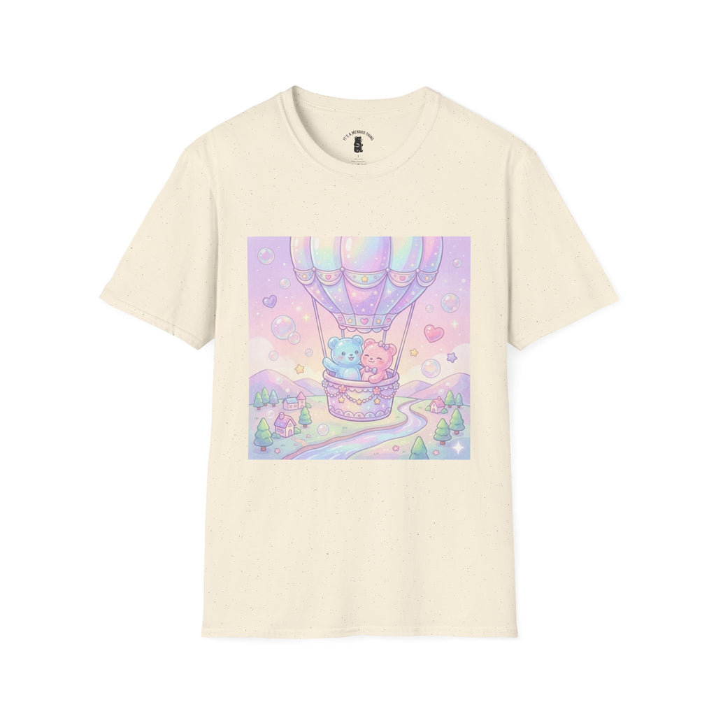 Hot Air Balloon Romantic Adventure, Dou Gooey Gummy Bears— Pastel Kawaii Graphic T-Shirt